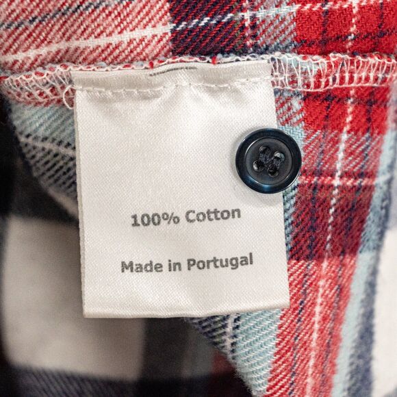 LA LIGNE NY Cotton Flannel Top Button up Plaid Size Small - Picture 5 of 9